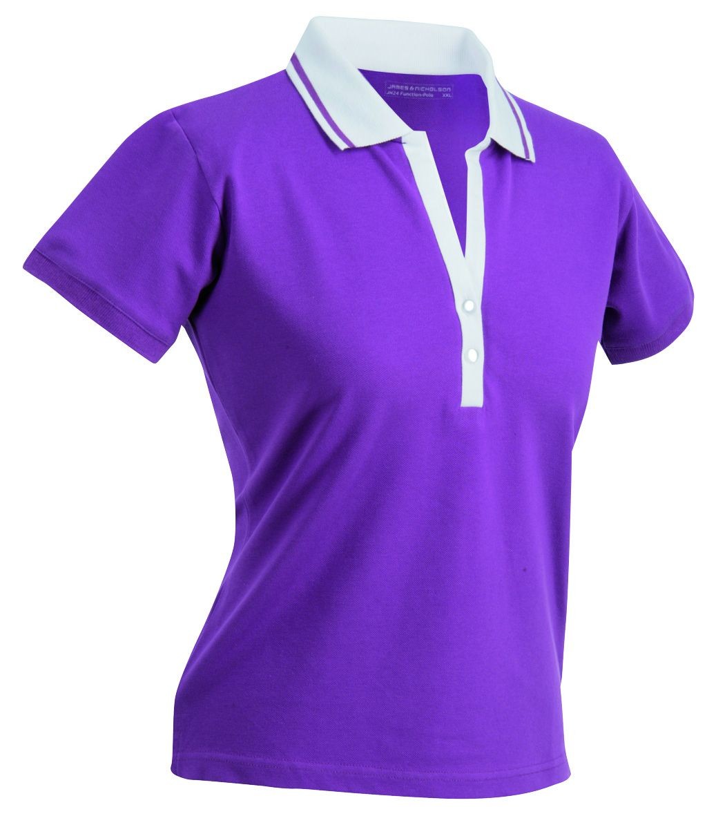 Ladies' Elastic Polo Shortsleeve