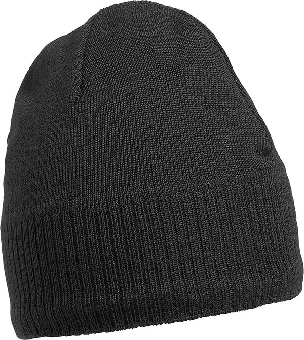 Strick-Beanie mit Fleeceeinsatz