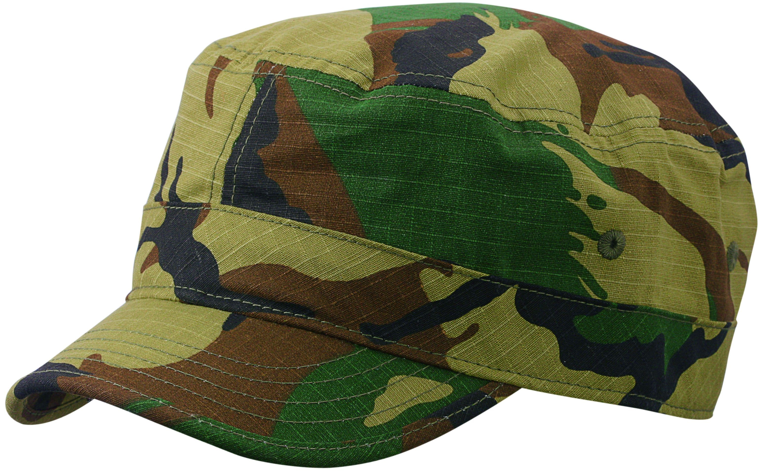 Short Peak Camouflage Cap