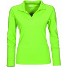 Damen Body Fit Polo Langarm
